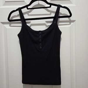 Abercrombie tank button up ribbed Size Small